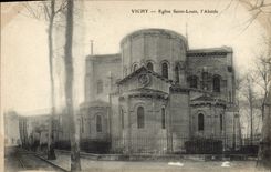 VINTAGE POSTCARD Vichy Church Saint Louis the Apse