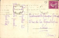 VINTAGE POSTCARD Vichy the Pergola