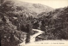 VINTAGE POSTCARD Vichy the Road of Malavaux