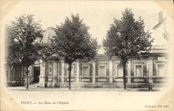 VINTAGE POSTCARD Vichy Les Bains of the Hospital