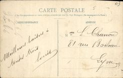 POSTAL Vichy de la VENDIMIA una esquina del parque viejo