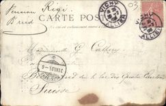 CPA Le Diner par Coeur Legende de St Saulge 