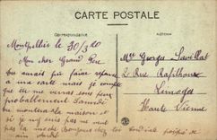 VINTAGE POSTCARD Montpellier Rules of Louis XIV