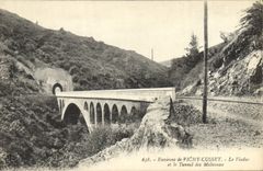 CPA Environs de Vichy Cusset Le Viaduc et le Tunnel de Malavaux