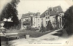 VINTAGE POSTCARD Vichy the Sevigne House and Gardens