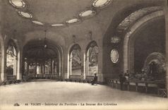 VINTAGE POSTCARD Interior Vichy of the House the Source of Celestins
