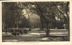 VINTAGE POSTCARD Vichy an Alley of the New Parks