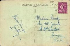 VINTAGE POSTCARD Moulins Banville College Main courtyard