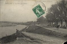 VINTAGE POSTCARD Moulins Edges of Allier