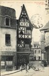 VINTAGE POSTCARD Moulins a corner of the old man Moulins Restaurant Refreshment bar Jacquemard Children