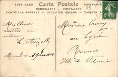 VINTAGE POSTCARD Moulins Vault of the College Tomb of the Duke of Montmorency