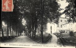 CPA Bourbon l'Archambault L'Etablissement Thermal et le Parc 
