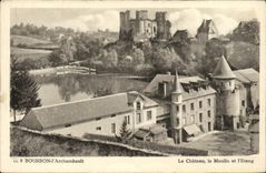 CPA Bourbon l'Archambault Le Chateau le Moulin et l'Etang