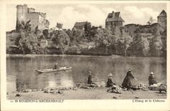 CPA Bourbon l'Archambault L'Etang et le Chateau