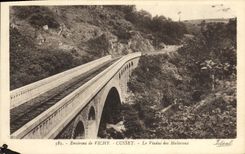 VINTAGE POSTCARD Surroundings Of Vichy Cusset the Viaduct of Malavaux