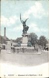 VINTAGE POSTCARD Vichy Monument of the Republic Lion