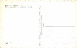 CPM Vichy Vue Sur Les Rues G Clemenceau et President Wilson