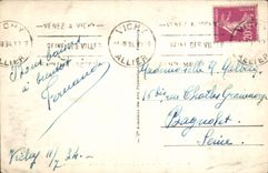 VINTAGE POSTCARD Vichy Park of Celestins And Terrasse Of the Orangery