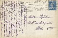 VINTAGE POSTCARD Vichy the Country cottage Of Emnpereur