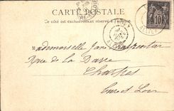 VINTAGE POSTCARD Casino Village hall Vichy