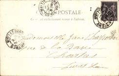 VINTAGE POSTCARD Vichy Places Town hall