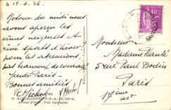 VINTAGE POSTCARD the Alps Barcelonnette Avenue of cardinal Italy tower