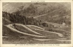 CPA Route Des Alpes Lacets Du Col D'Allos Descente Sur Le Versant Du Verdon