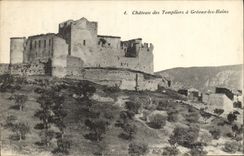 VINTAGE POSTCARD Castle Of Templiers has greoux the baths
