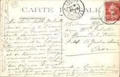 VINTAGE POSTCARD Castle Of Templiers has greoux the baths