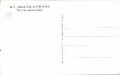 VINTAGE POSTCARD Moustiers Sainte Marie a Very Old House