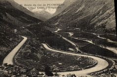 VINTAGE POSTCARD Road Of the Collar De Puymorens the Large Lace Hospitalet