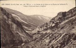 VINTAGE POSTCARD Annot the Valley Of Vairy And the Road De Caffarels