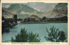 CPA Les Alpes Pittoresques Environs De L'Argentiere La Roche De Rame Le Lac Et Le Chalet