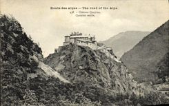 CPA Route Des Alpes Chateau Queyras