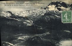 CPA Dauphine Vue Panoramique Du Col Du Lautaret le col et le grand Galibier