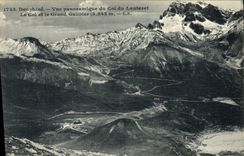 CPA Dauphine Vue Panoramique Du Col du Lautaret Le Col Et Le Grand Galibier