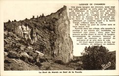 VINTAGE POSTCARD Legend De Chambon the Tooth Of the Marsh to the jump of the virgin