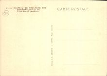 VINTAGE POSTCARD Castle Of Boulogne Around the Collar Of Escrinet