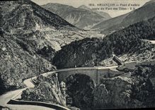Puente de Briançon de la POSTAL de la VENDIMIA del camino de Asfeld del Fort de las cabezas