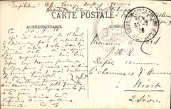 La POSTAL Briançon de la VENDIMIA lleva de Italia y de la iglesia