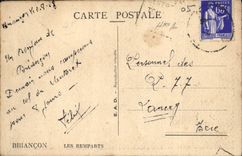 Paredes de Briançon de la POSTAL de la VENDIMIA