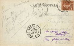 La POSTAL de la VENDIMIA de Grenoble tiene columna de Briançon de Lautaret y del galiber