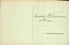 Fondo Cristianne de Briançon de la POSTAL de la VENDIMIA y la fortaleza de Randouillet