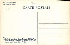 POSTAL de la VENDIMIA las señoras de Ardennes de la Mosa