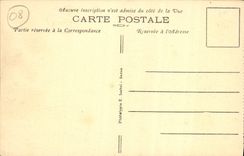 Patio Militaria de Bazeilles Castle De Montvillers Main de la POSTAL de la VENDIMIA