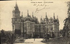 Castillo de la POSTAL de la VENDIMIA del ataque frontal del principal de Amerois