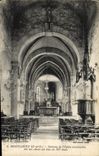 VINTAGE POSTCARD Interior Montlhery of the church