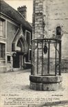 VINTAGE POSTCARD Montlhery Old Well and main door of the hotel God
