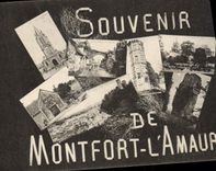 VINTAGE POSTCARD To remember De Montfort Amaury