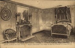 VINTAGE POSTCARD Versailles Chambre has to sleep of the queen